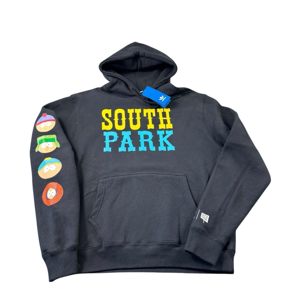 Adidas South Park Hoodie Sweatshirt Black 25th Anniversary Rare HU1747 Mens S